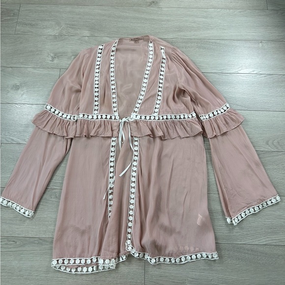 For Love & Lemons Emmy Swim Cover Tunic Robe - Picture 4 of 15